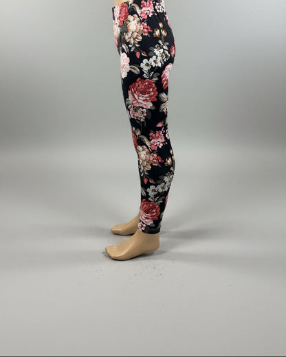 Garden design full length stretch leggings