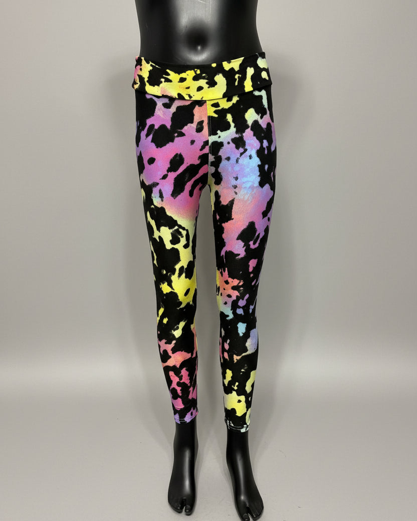 Funky design full length stretch leggings