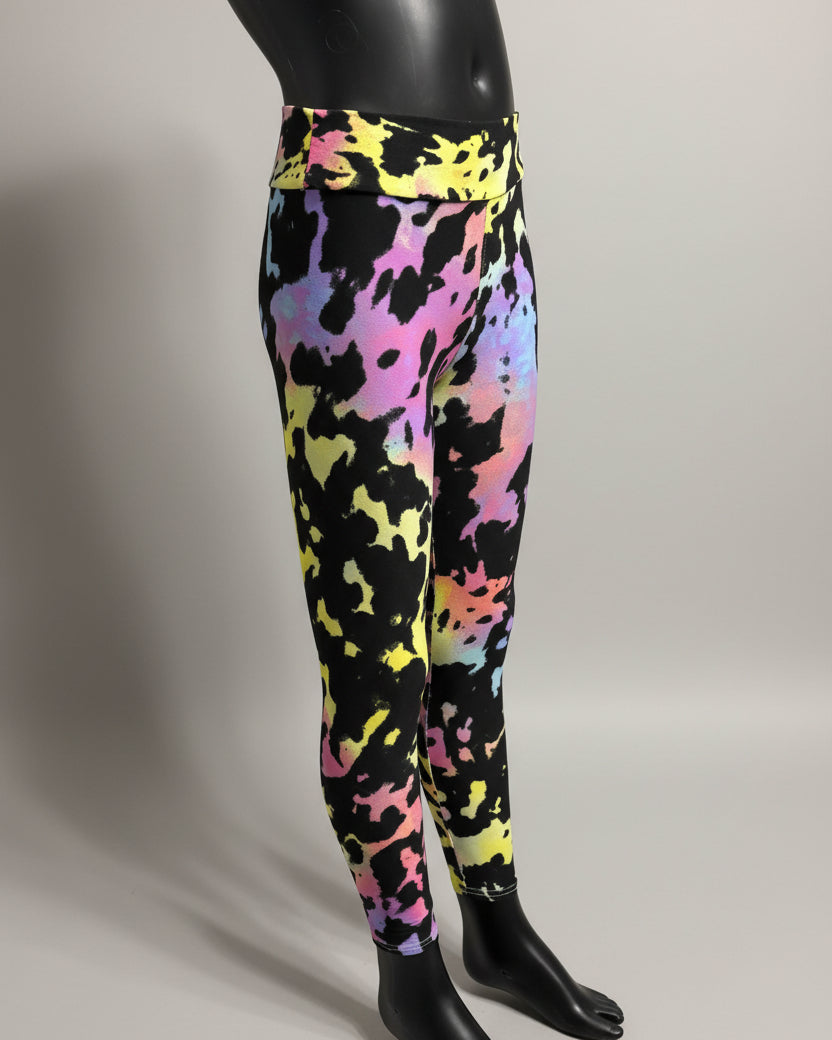 Funky design full length stretch leggings