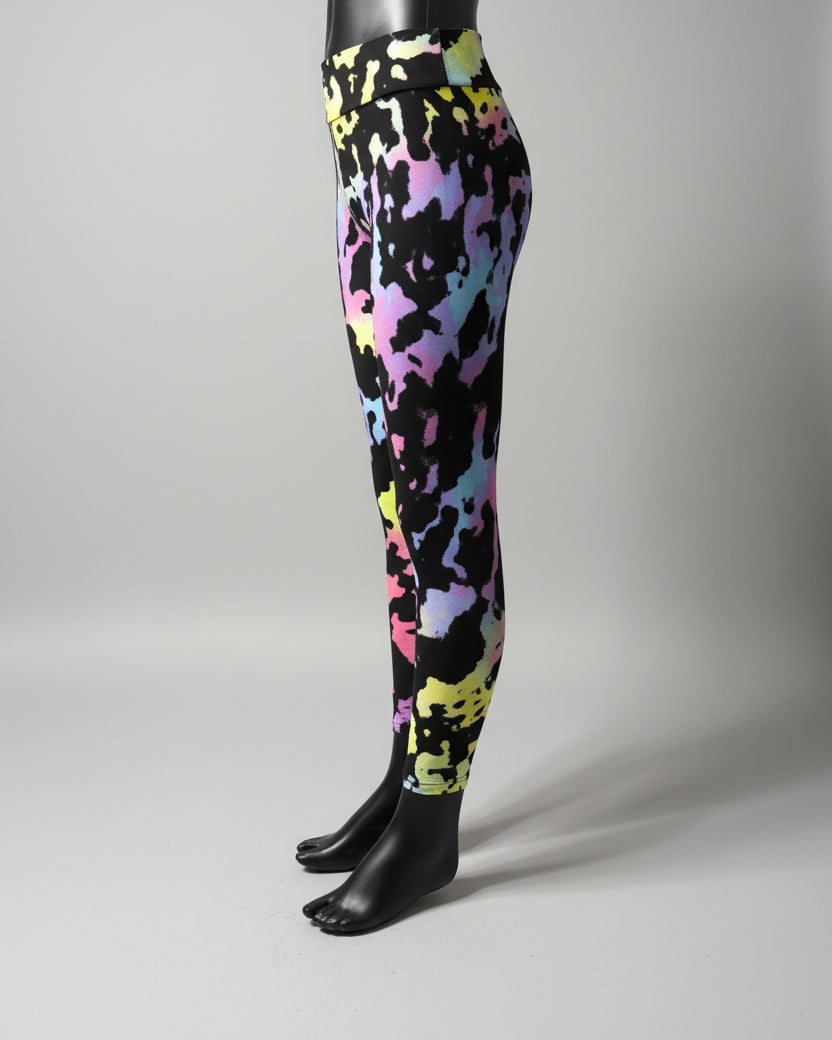 Funky design full length stretch leggings