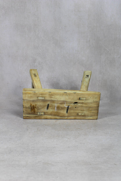 Vintage Rustic Stool Small - Elm wood - 47