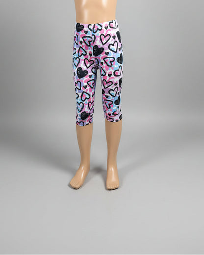 Patterned Capri leggings, choice of size & design!