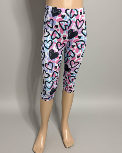 Patterned Capri leggings, choice of size & design!