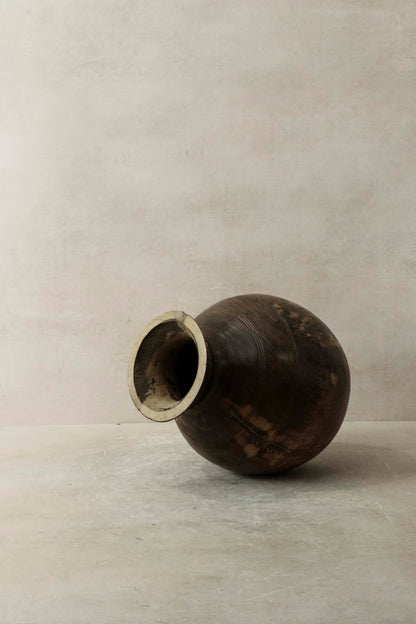 Vintage Teak Vase - 57.5