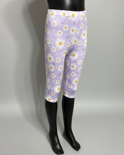 Flower patterned Capri leggings, choice of size & design!