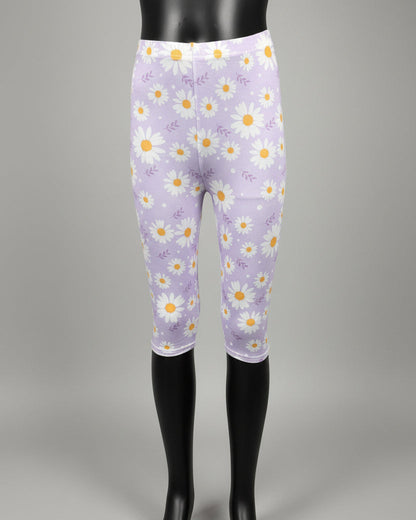 Flower patterned Capri leggings, choice of size & design!