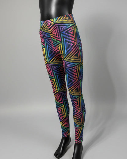 Funky Triangles full length leggings