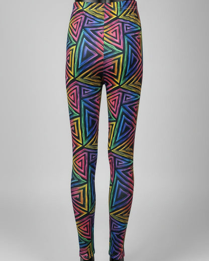 Funky Triangles full length leggings
