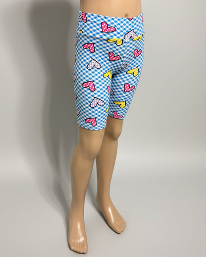 Soft, stretch, girls shorts, choice of pattern & size!