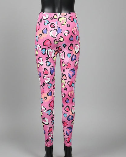Heart design leggings