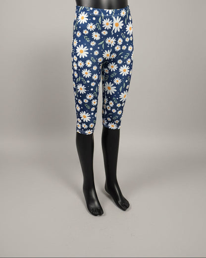 Flower patterned Capri leggings, choice of size & design!