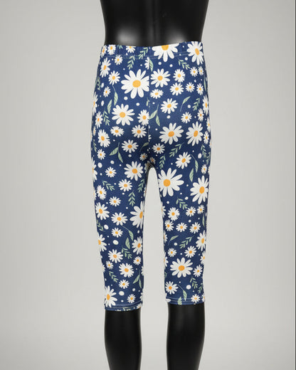 Flower patterned Capri leggings, choice of size & design!