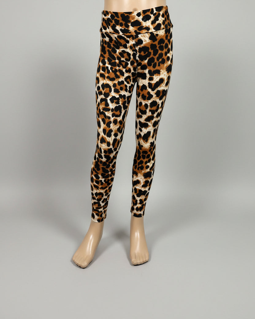 Wild leopard soft touch stretch leggings