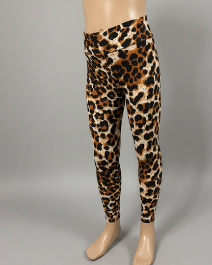 Wild leopard soft touch stretch leggings