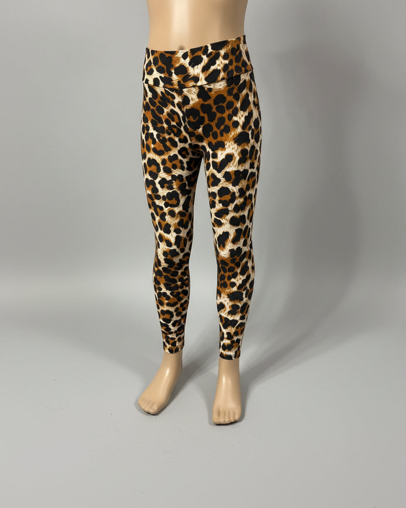Wild leopard soft touch stretch leggings