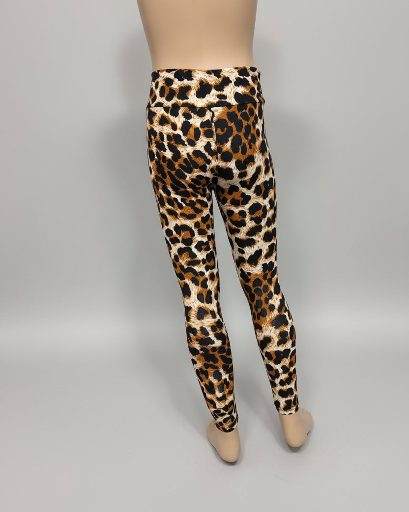 Wild leopard soft touch stretch leggings
