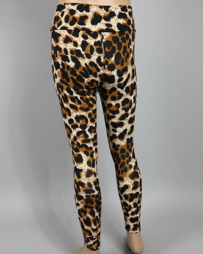 Wild leopard soft touch stretch leggings