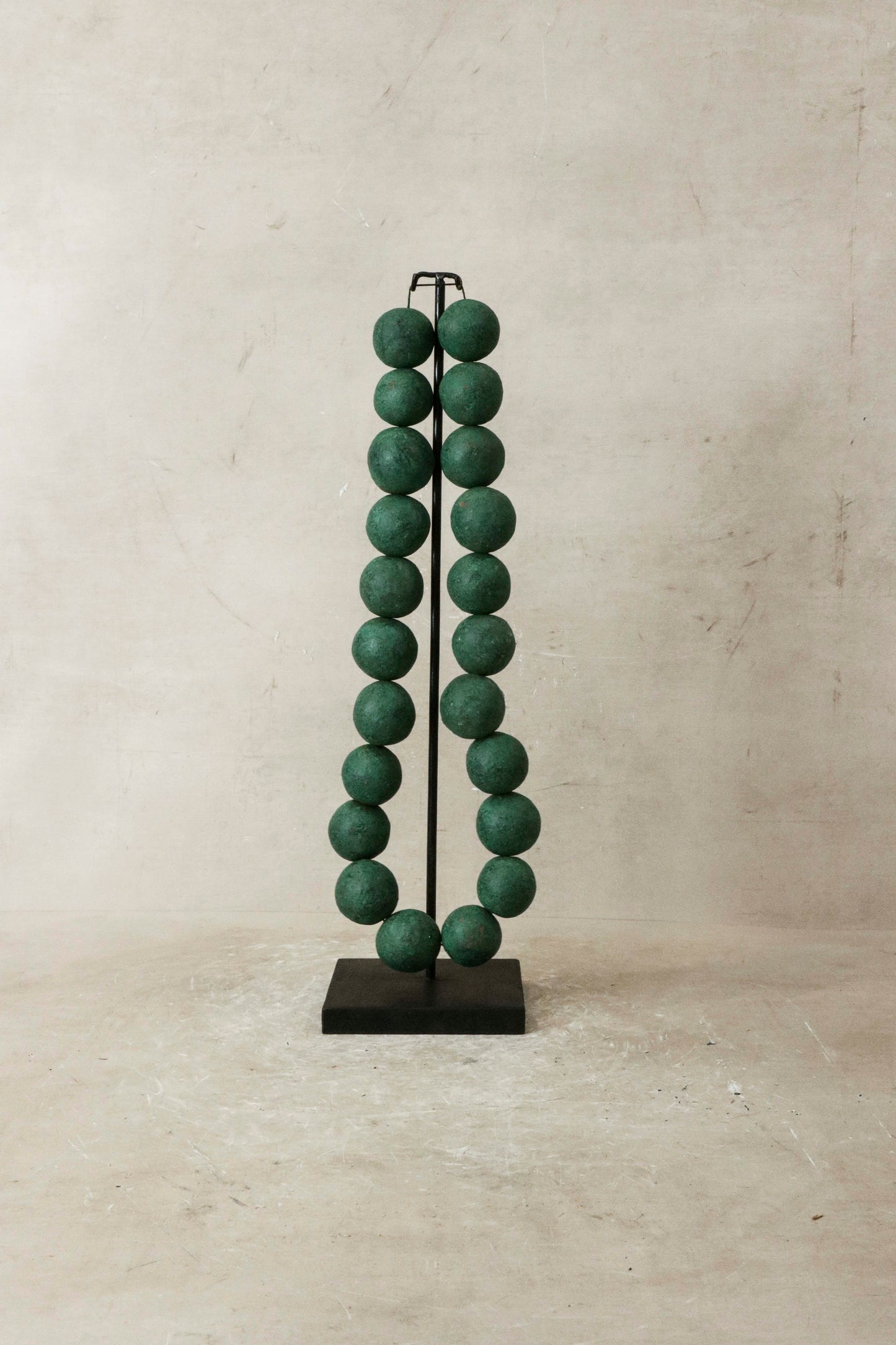 Cameroon Clay Beads- Green 36.1