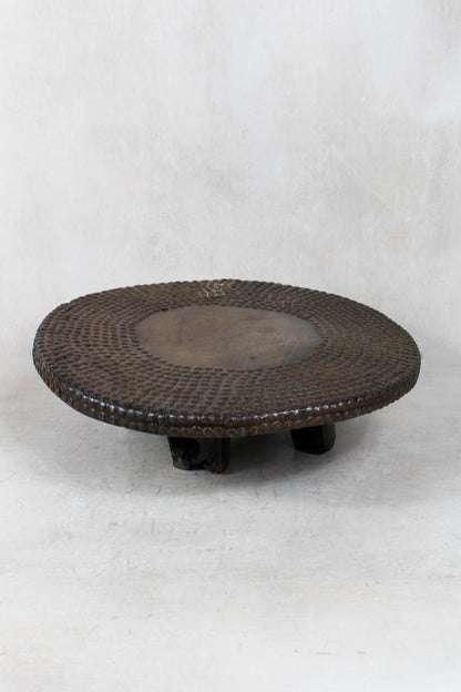 Vintage Ngombe Stud Wood Table DRC 2.6