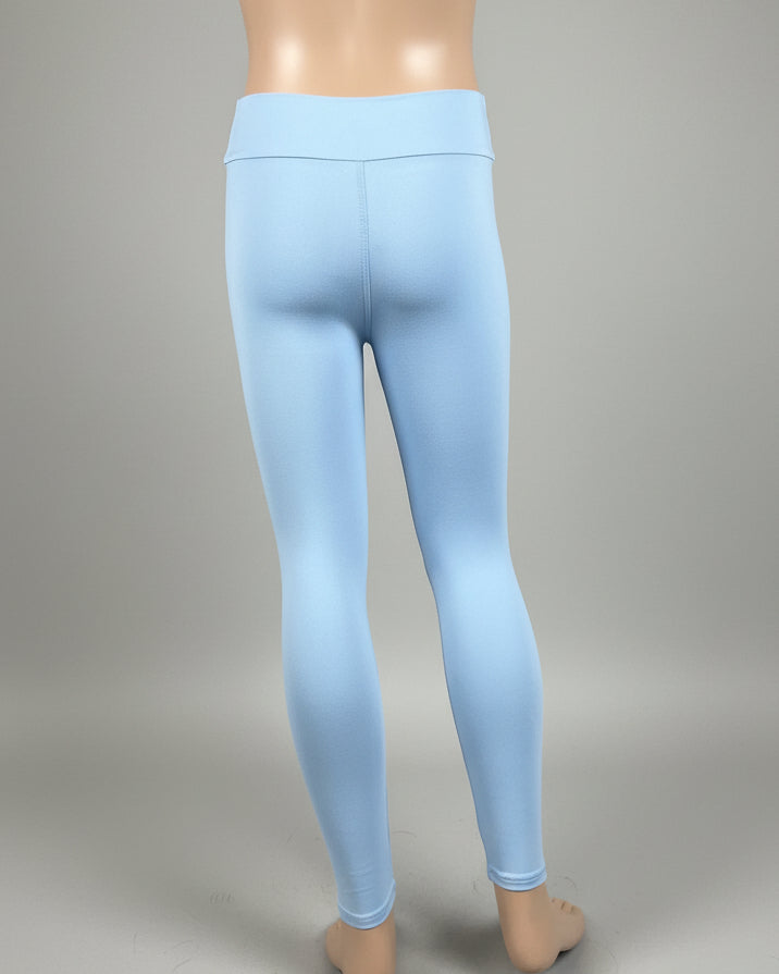 Solid colour, soft, stretch leggings in black, green, navy, grey, orange, pink, fuchsia, purple and more!