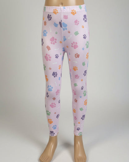 Lilac cat girl full length leggings