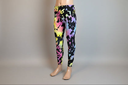 Funky design full length stretch leggings
