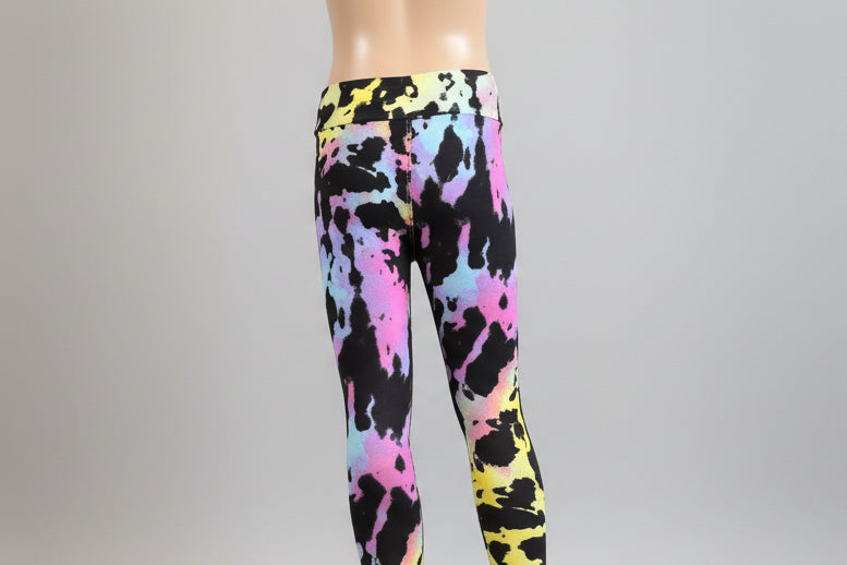 Funky design full length stretch leggings