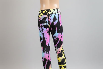 Funky design full length stretch leggings