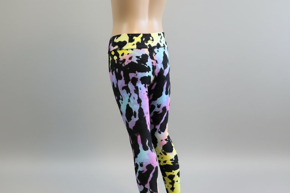 Funky design full length stretch leggings