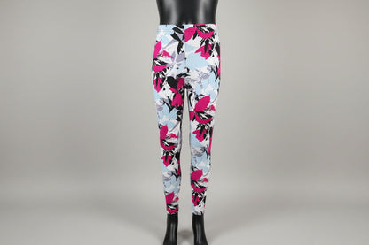 Tropical design full length stretch leggings