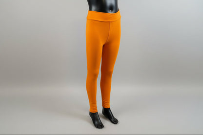 Solid colour, soft, stretch leggings in black, green, navy, grey, orange, pink, fuchsia, purple and more!