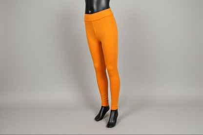Solid colour, soft, stretch leggings in black, green, navy, grey, orange, pink, fuchsia, purple and more!