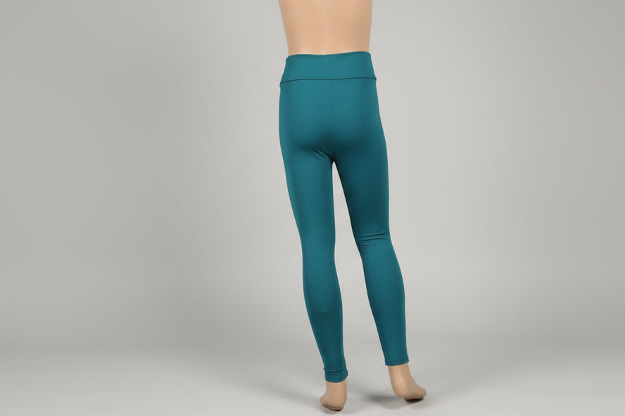 Solid colour, soft, stretch leggings in black, green, navy, grey, orange, pink, fuchsia, purple and more!