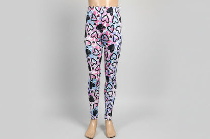 Heart design leggings