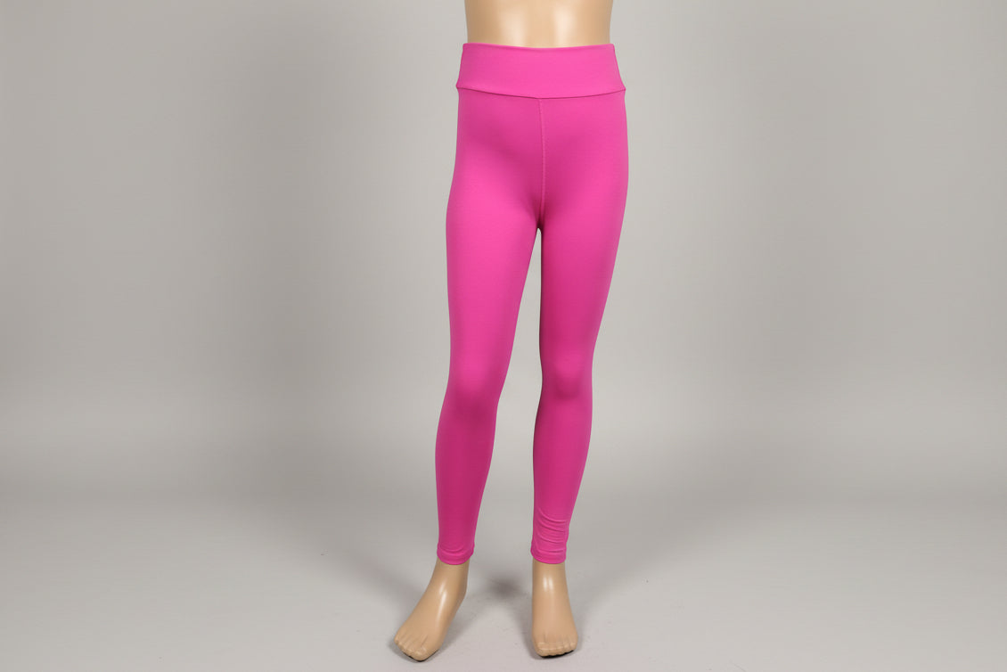 Solid colour, soft, stretch leggings in black, green, navy, grey, orange, pink, fuchsia, purple and more!
