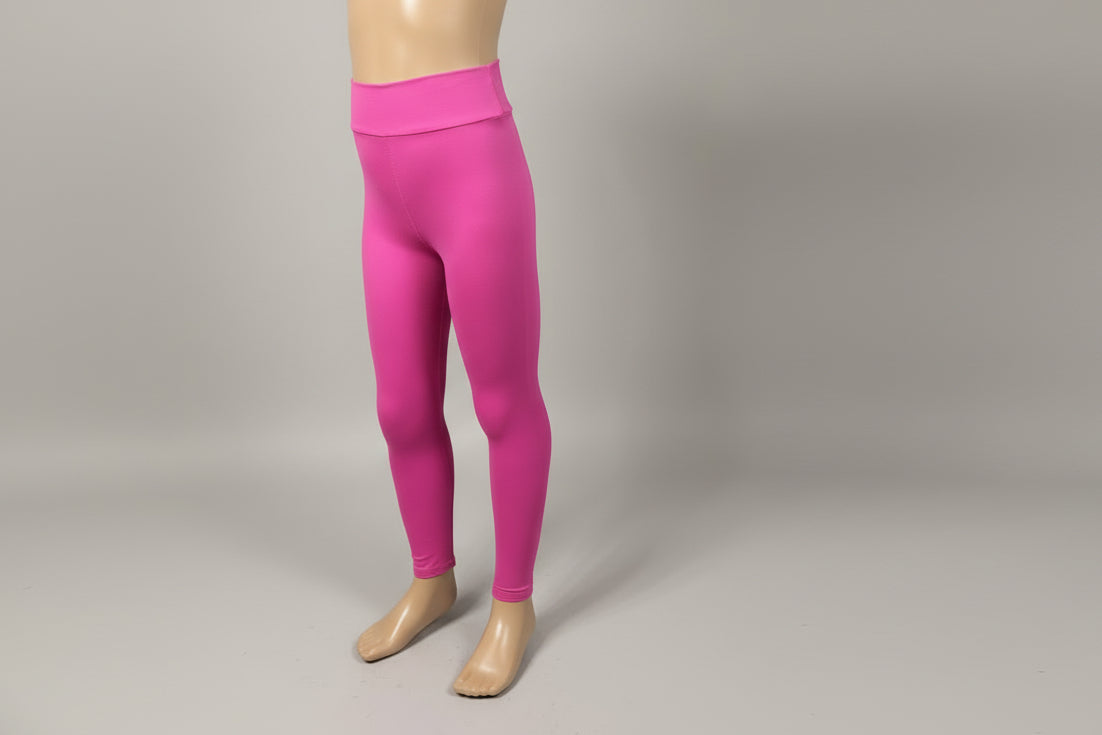 Solid colour, soft, stretch leggings in black, green, navy, grey, orange, pink, fuchsia, purple and more!