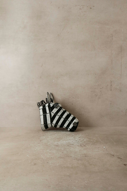 Zebra Beaded wall sculpture - Z1
