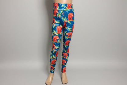 Happy Sloth design full length leggings