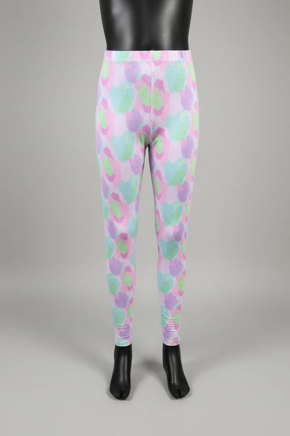 Pastel Patch design full length stretchy leggings