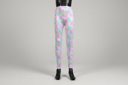 Pastel Patch design full length stretchy leggings
