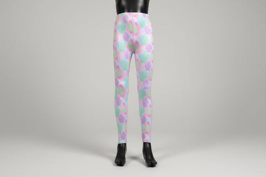 Pastel Patch design full length stretchy leggings
