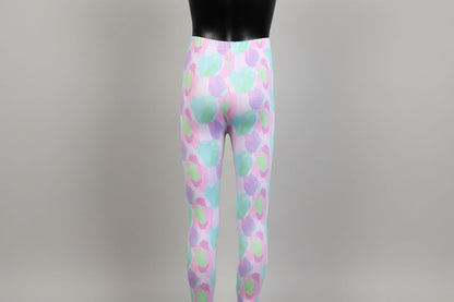 Pastel Patch design full length stretchy leggings