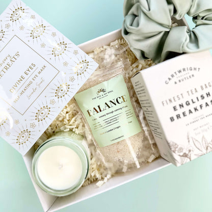 Balance Luxury Himalayan Bath Salts with Geranium, Grapefruit Essential Oils Vitamin E Oil Chamomile Flowers