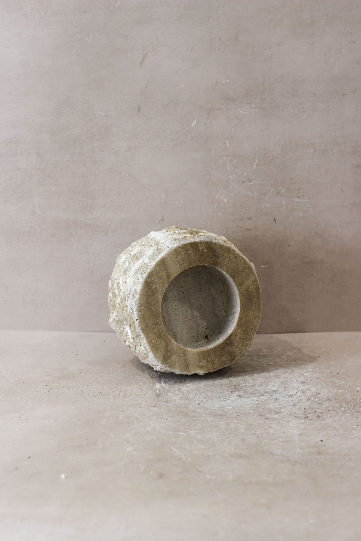Rough Cut Onyx Candleholder XL 14.1