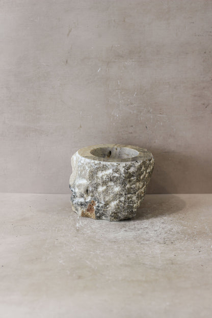 Rough Cut Onyx Candleholder XL 14.2