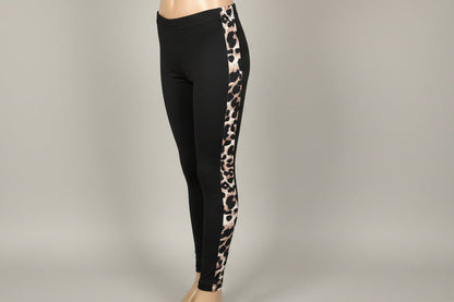 Funky pattern striped leggings