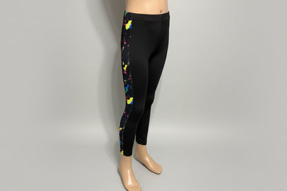 Funky pattern striped leggings