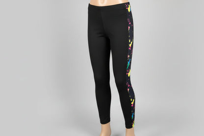 Funky pattern striped leggings