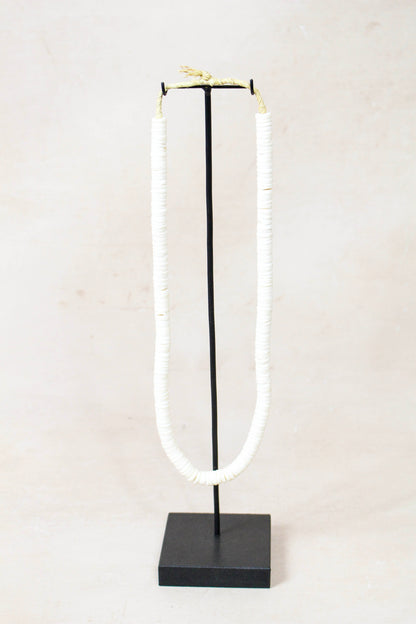 Handcrafted Ostrich Eggshell Heishi Necklace - 217.3