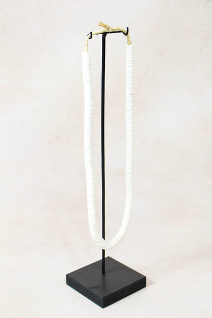 Handcrafted Ostrich Eggshell Heishi Necklace - 217.3
